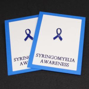 Syringomyelia Blue Ribbon Lapel Pin