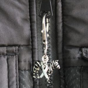 Zebra Zipper Charm